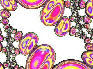 Beautiful abstract background for art projects, cards, business, posters. 3D illustration, computer-generated fractal