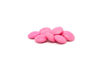 Obraz na płótnie Canvas Pills tablet medicine isolated on white background.