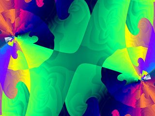 Beautiful abstract background for art projects, cards, business, posters. 3D illustration, computer-generated fractal