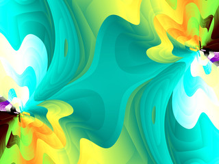 Obraz premium Beautiful abstract background for art projects, cards, business, posters. 3D illustration, computer-generated fractal