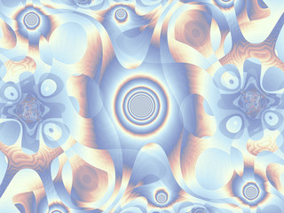 Beautiful abstract background for art projects, cards, business, posters. 3D illustration, computer-generated fractal