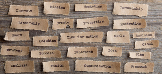 time for action word on a piece of paper close up, business creative motivation concept