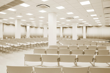 white auditorium