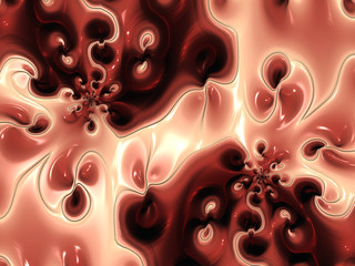 Beautiful abstract cover for art projects, cards, business, posters. 3D illustration, computer-generated fractal