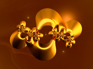 Beautiful abstract background for art projects, cards, business, posters. 3D illustration, computer-generated fractal