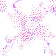 Abstract geometric violet halftone seamless pattern. Hipster fashion design print halftone background. Modern stylish texture. Repeating tiles from small triangles.&nbsp;