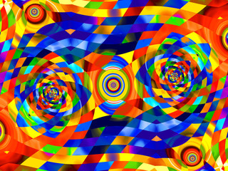 Beautiful abstract background for art projects, cards, business, posters. 3D illustration, computer-generated fractal