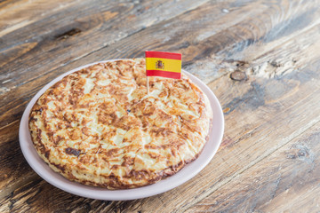 Tortilla de patatas (omelette typical in spain)