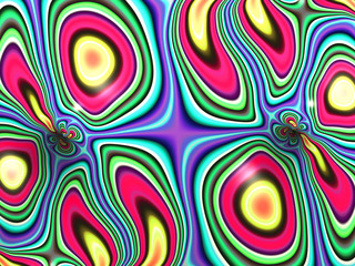 Beautiful abstract flower for art projects, cards, business, posters. 3D illustration, computer-generated fractal