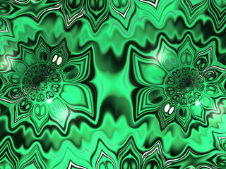 Beautiful abstract flower for art projects, cards, business, posters. 3D illustration, computer-generated fractal