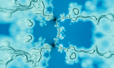 Beautiful abstract background for art projects, cards, business, posters. 3D illustration, computer-generated fractal