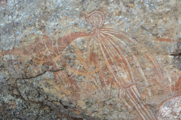 Aboriginal Rock Paintings in Kakadu National Park Northern Territory of Australia