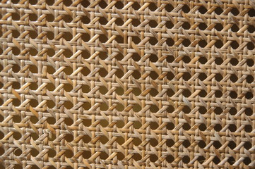 The texture rattan chair brown color