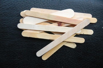 Wood ice cream spoons sticks