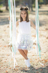 Fashionable teen girl. 
