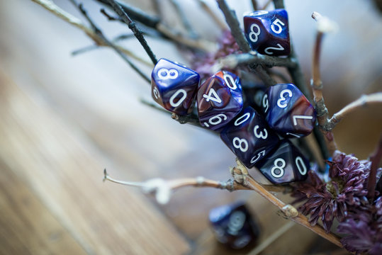 playing dice for role-playing and board games
