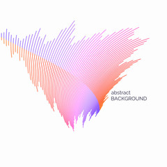 Abstract element with dynamic lines. Vector illustration.