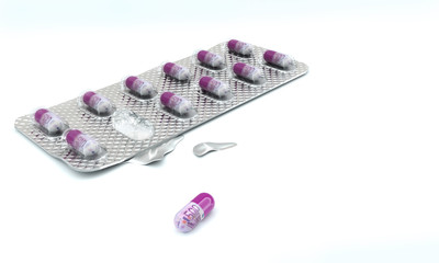 Tablettenblister mit 500 Europillen als Medikament 