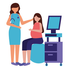 pregnancy and maternity scene flat