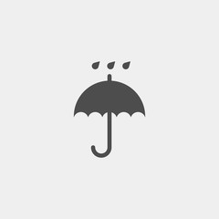 Keep dry icon. Packaging symbol