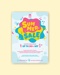 summer sale poster