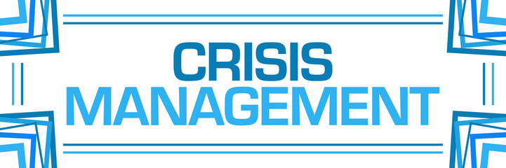 Crisis Management Blue Random Borders Horizontal 