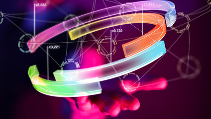 Business intelligence. Diagram, Graph, Stock Trading, Investment dashboard