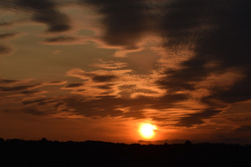 Cloudscape above Rye Harbour Nature Reserve
