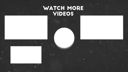YouTube End Screen Video Template, Outro Card v10
