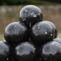 Detail of cannon balls