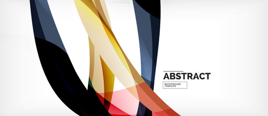 Colorful wave lines abstract background, color line for business or techno presentation