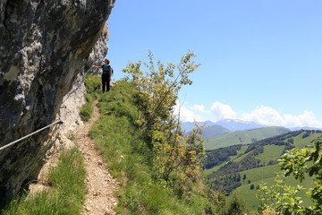 wandern am Klettersteig