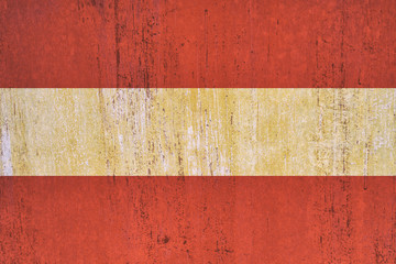 Austria flag background in vintage style