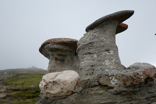 Stones on top on mountain bucegi