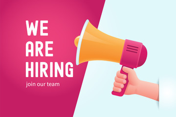 We are hiring concept