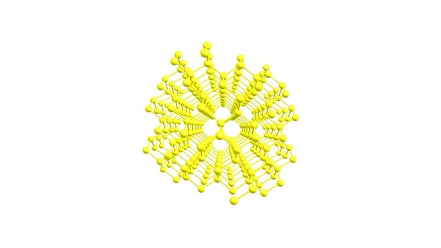 Rotating diamond molecule