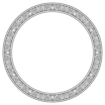 Circle With Patterns On The Perimeter 