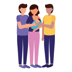 Fototapeta premium pregnancy and maternity scene flat
