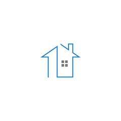 Fototapeta premium home property icon design logo