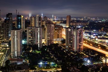 Fototapeta na wymiar Kuala Lumpur by night