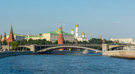 Moscow Kremlin and Moscow River in Moscow, Russia