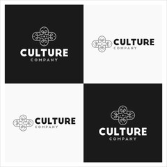 Culture or Abstract or Monogram Logo Design Vector