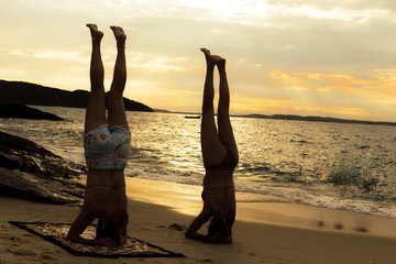 Yoga in the beach 