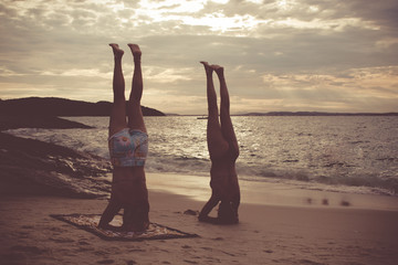 Yoga in the beach 