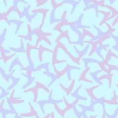 UFO camouflage of various shades of blue, vine and violet colors