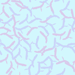 UFO camouflage of various shades of blue, vine and violet colors