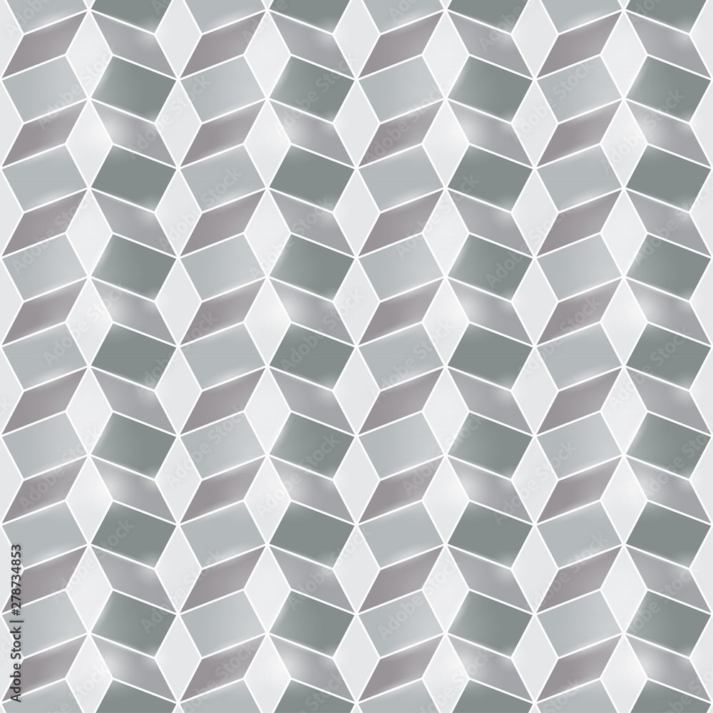 Poster 3d metal textured seamless pattern background with block structure. vector illustration