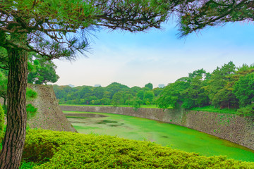 皇居周辺の風景(東京、日本)