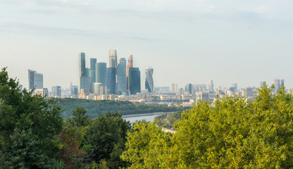 Fototapeta premium Moscow skyscrapers, Moscow, Russia