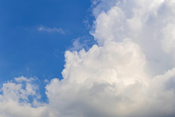 Naklejka na ściany i meble the blue sky background with tiny clouds